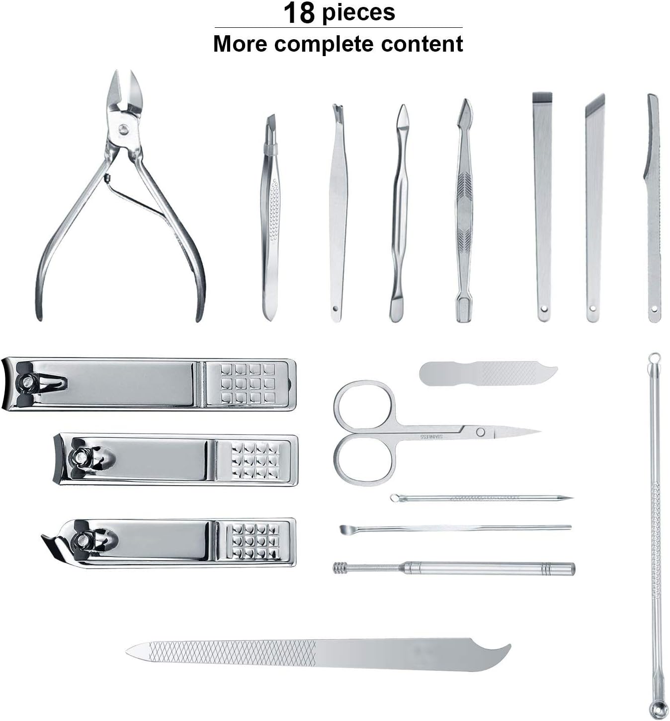 18PCS Manicure Nail Clippers Set