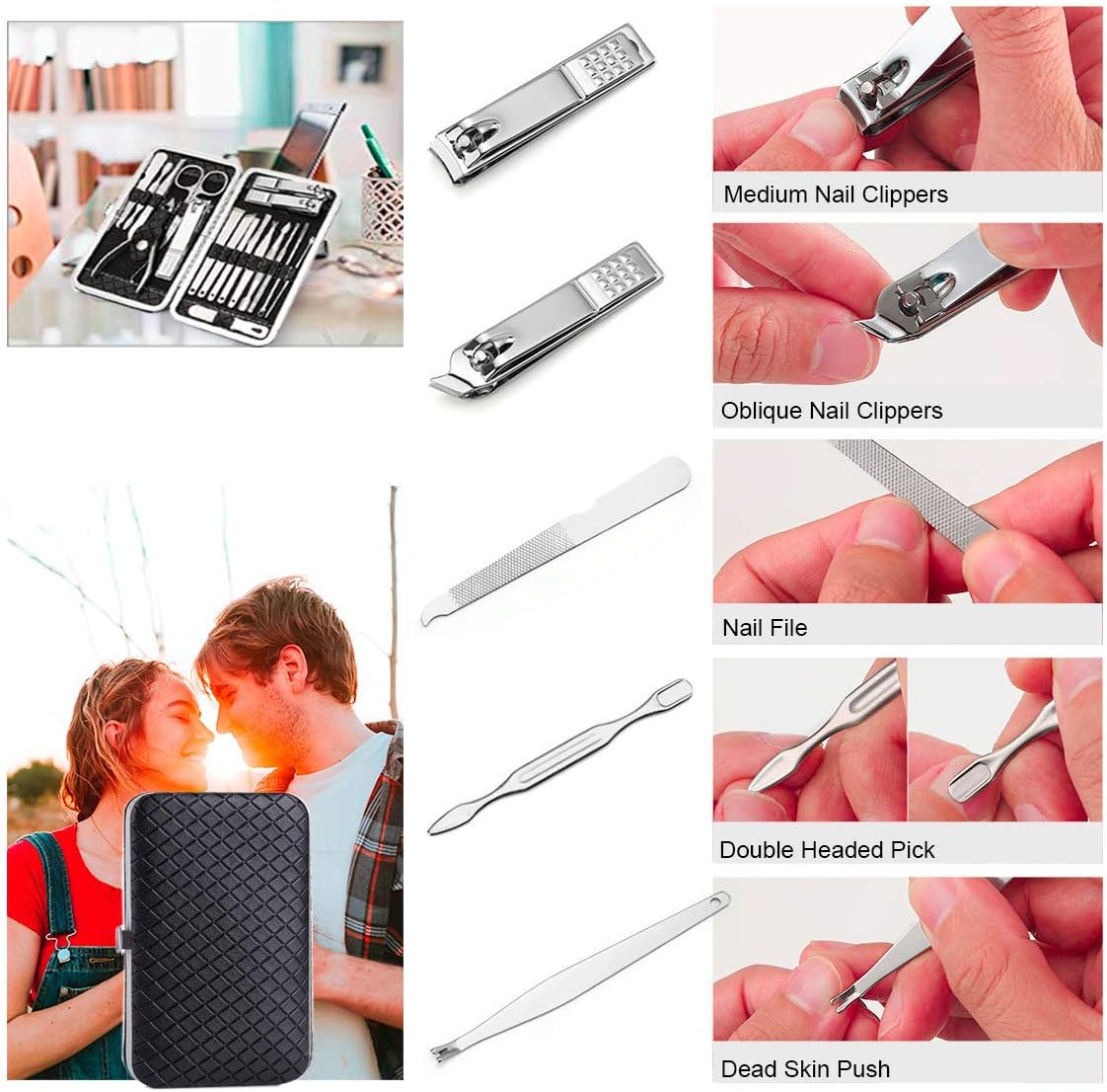 18PCS Manicure Nail Clippers Set