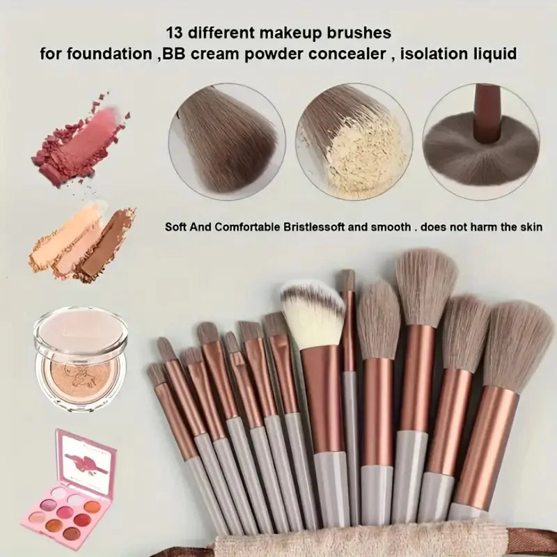 13Pcs Makeup Brush Set