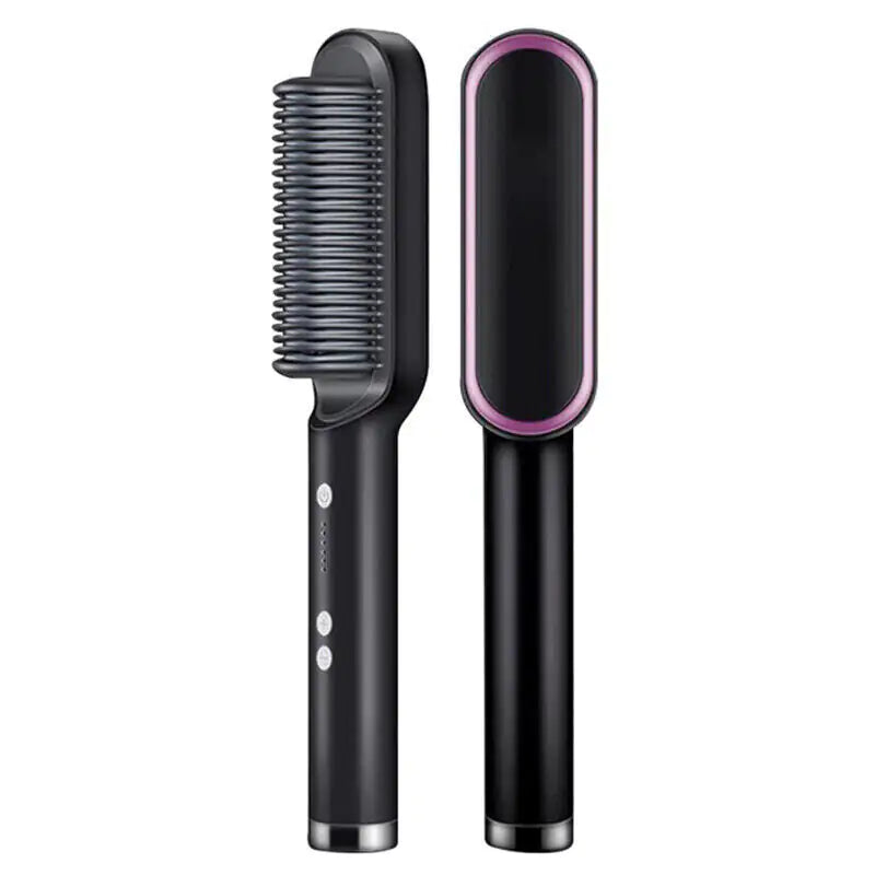 2-in-1 Negative Ion Hair Straightener Comb