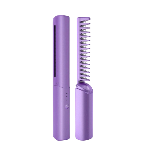 Cordless Ionic Hair Straightener and Curler Comb