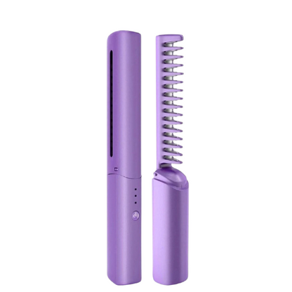 Cordless Ionic Hair Straightener and Curler Comb