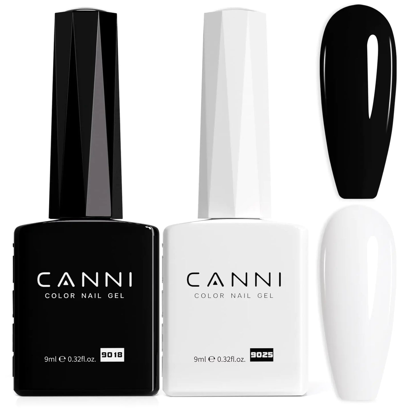 Black and White Gel Nail Polish Set