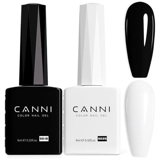 Black and White Gel Nail Polish Set